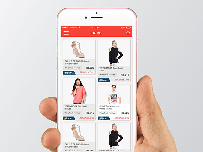 Product Screen of ECommerce App amazon ux ui android fedex tracker application interaction ecommerce ecommerce web flikart ios navigation menu online store commerce shop ecommerce snapdeal user experience user interface animation