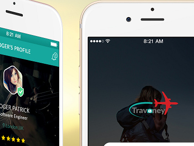 Travoney Social App android business graphics ios landing page mobile omninos search engine social ui ux