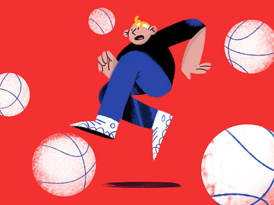 dodgeball ball boy dodgeball illustration red sport