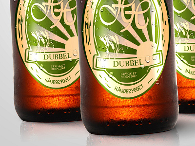 Fru Hansen'S Kælderkolde - Dubbel beer bottle design indesign label morning summer thirsty