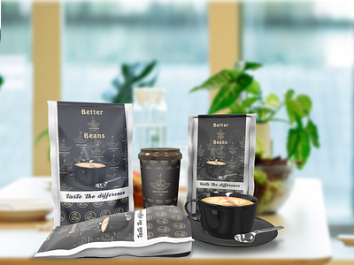Coffee Brand [Branding/Package Design] brand identity branding graphic design logo design mockup