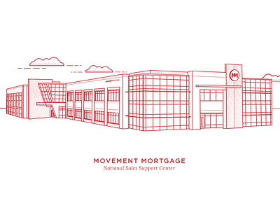 Movement Mortgage HQ Building Illustration