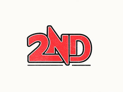 2nd 2nd branding custom lettering logo number type typography wip