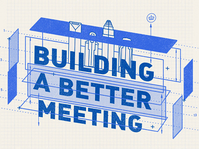 Building a Better Meeting architecture building charlotte clt event expanded grid illustration vector