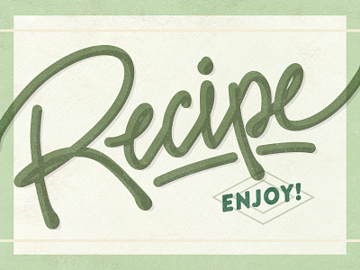 Recipe Lettering