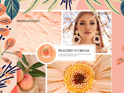 Peaches n Cream branding content design graphic design illustration typography