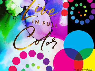 Live in Full Color branding content design graphic design illustration typography