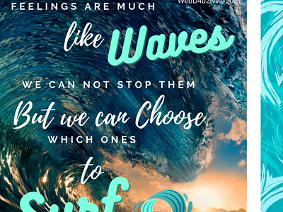 Waves branding content design graphic design illustration typography
