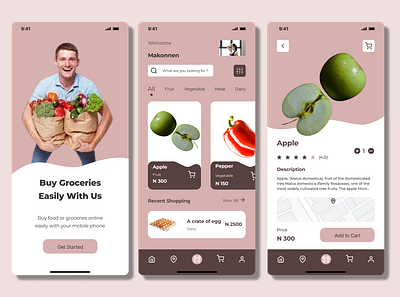 Grocery App cuntact us page design figma ui