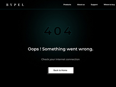 Error 404 page