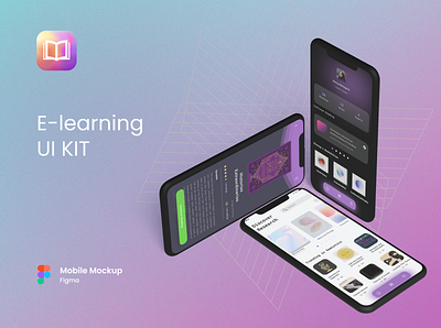E-learning IOS App Design V.2 app design mockup ui