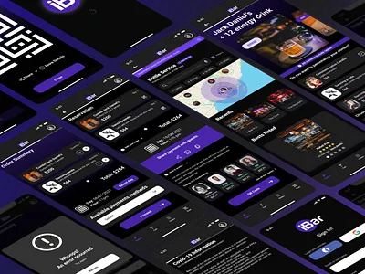 [Case of Study] iBar case study dark mode design thinking mobile ui user interface ux ux design