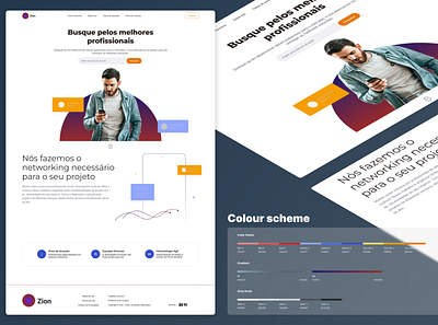 [Colour Study] Zion colour study design design thinking landing page logo product design ui user experience user interface ux ux design ux writing
