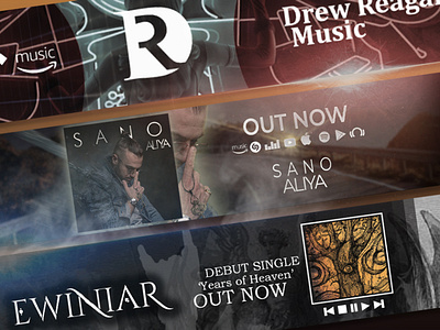 Music YouTube banners album banner design music youtube