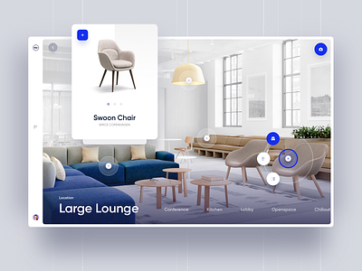 WeWork Editor app design editor furniture interface interior minimal property real estate ui ux web webdesign website workspace
