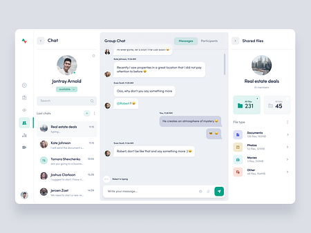 KeyVue chat by Karol Kos for widelab on Dribbble