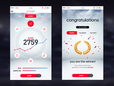 Gamification app app gamification mobile ui