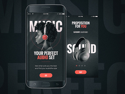 Mobile music app app gamification graphic mobile music ui ux