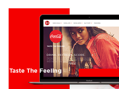 Coca-Cola Redesign coca cola graphic design redesign ui design website