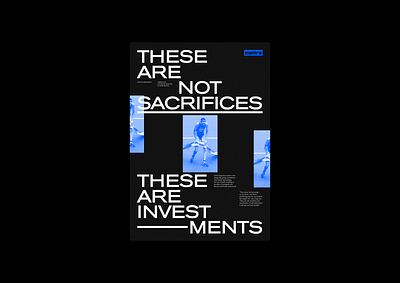 These Are Not Sacrifices branding graphic design identity mantra poster sport sports design triathlete