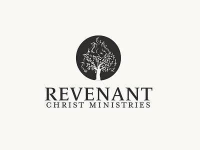 Revenant Logo church branding church design church logo design illustration logo minimal ministry ministry logo redesign tree tree logo