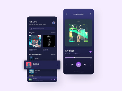 Svhear - Music App UI Design app design mobile app mobile design mobile ui music app music app design ui ui design uidesign ux