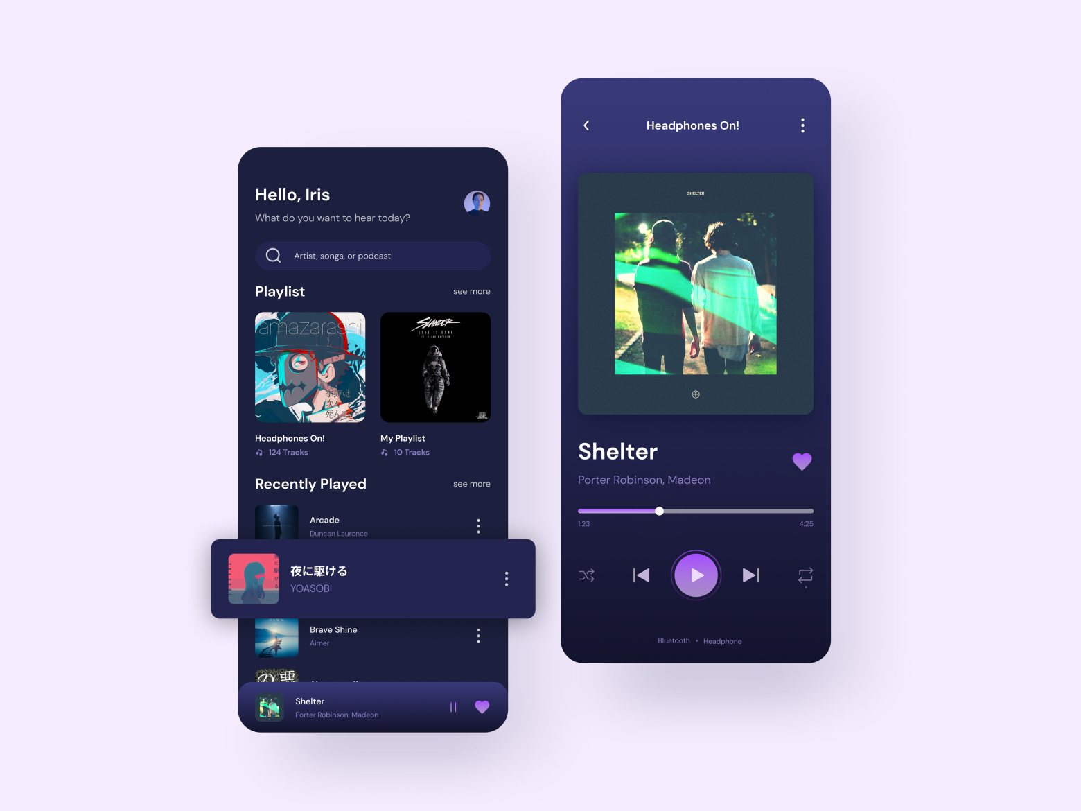 Svhear - Music App UI Design by Afifa Atira on Dribbble