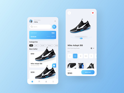 Shuue - Shoes App adidas app marketplace mobile ui nike running shoe shoes trends uidesign uiux