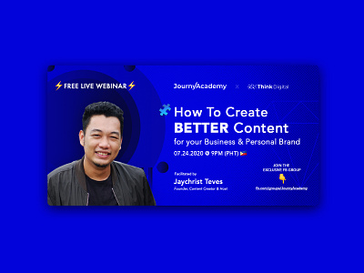 Free Live Webinar: How to Create Better Content content creation creative designer philippines webinar webinars