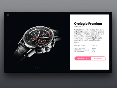 E-Commerce - Watch classy design designer e commerce minimal philippines product ui ux watch web