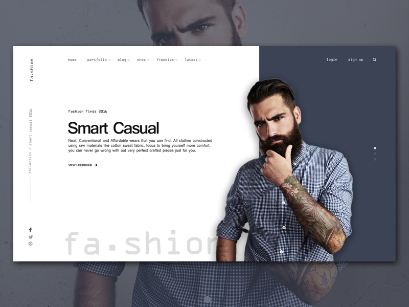 fa.shion website by Jaychrist Teves on Dribbble