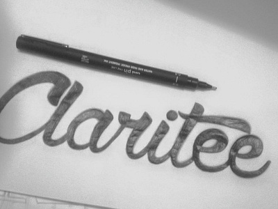 Claritee Logo Skech designer lettering logo logotype philippines process sketch ui ux