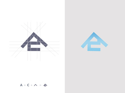 AC Properties Logo Exploration creative designer exploration house letter logo logotype monogram philippines properties ui ux