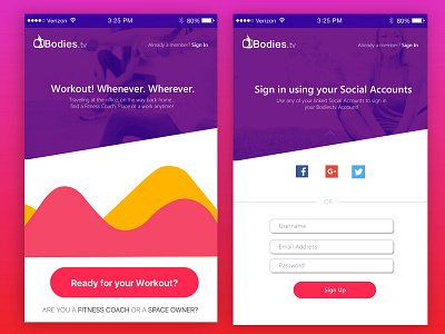 On boarding screen pt. 2 app body designer fitness mobile philippines ui ux