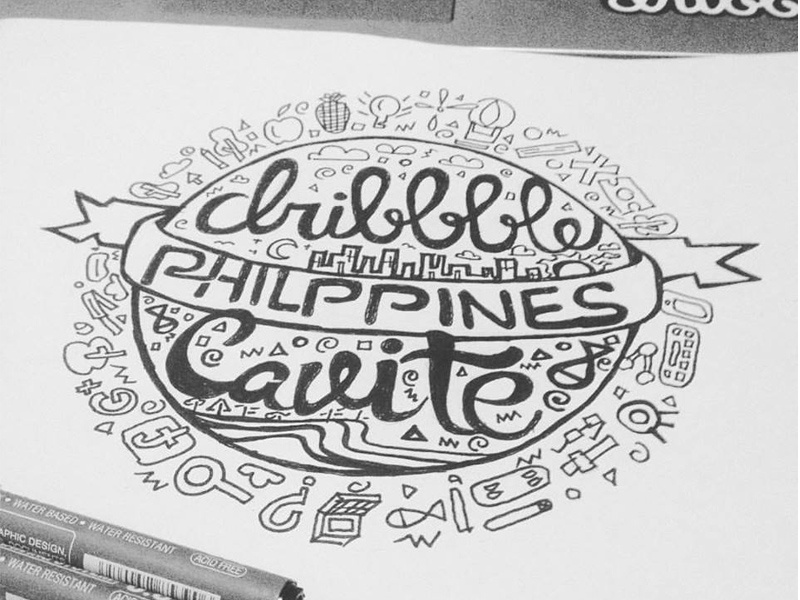 Dribbble PH Cavite Logo Rough Sketch by Jaychrist Teves