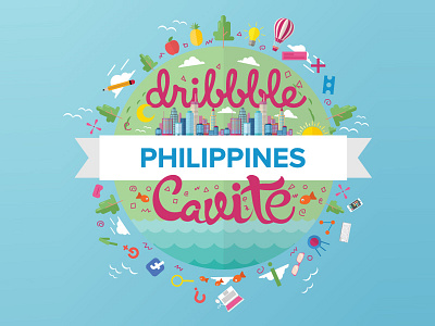 Dribbble PH Cavite Logo cavite designer dribbble illustration logo philippines ui ux