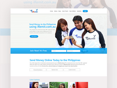 iRemit.com.au Redesign brand creative designer identity passionate philippines ui ux web