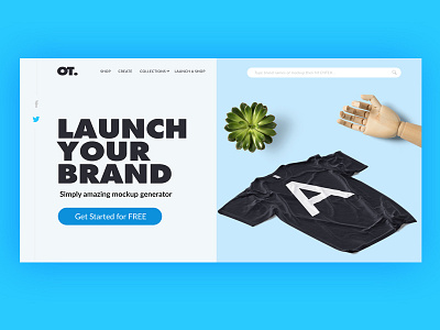 OT Header Exploration creative designer header philippines shirt ui ux web