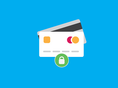 Safe and secure cards designer illustration payment philippines safe secure ui ux