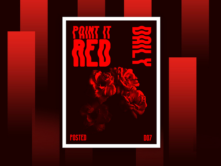 Paint It Red Poster Design by Jaychrist Teves on Dribbble