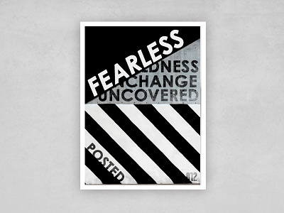Fearless Poster Design brand branding creative design designer fearless identity philippines poster typography ui ux