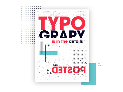 Typography is in the details poster design