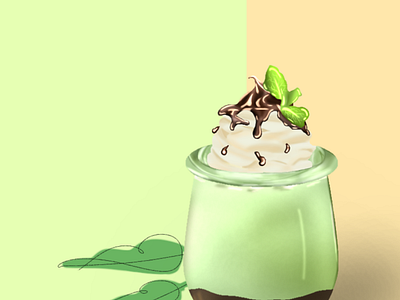 Choco Avocado Dessert Food Art Illustration animation branding design illustration logo ux vector