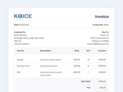Invoice Html Template bootstrap template design html html template invoice invoice design invoice template invoices invoicing responsive template