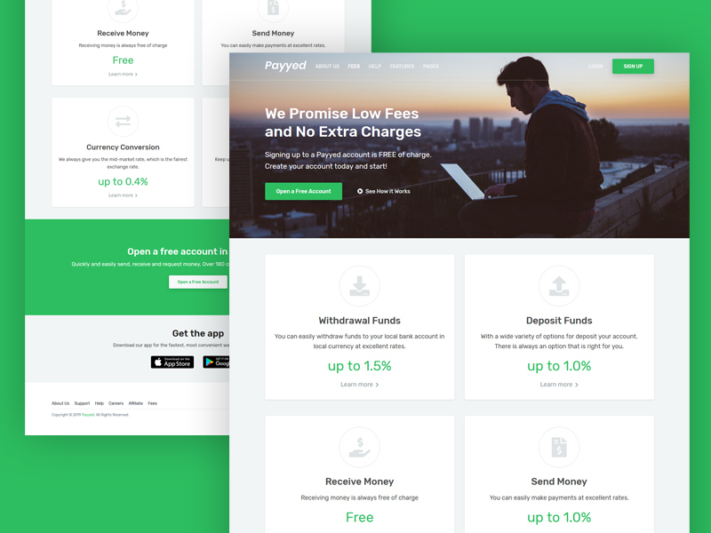 Fees (pricing) Landing Page By Harnish Design On Dribbble