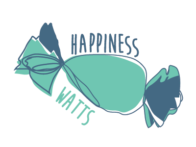 Happiness Watts Logo fun logo playful