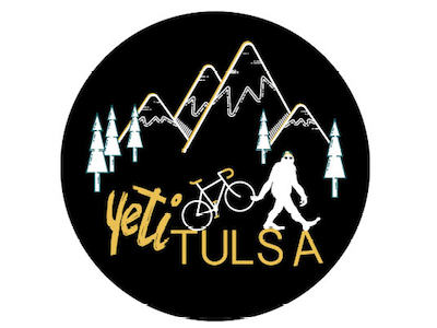 Yeti Tulsa Sticker Design cycling sticker yeti