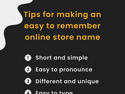 Tips for making an easy online store name