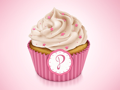 Cupcake cake cup cupcake icon illustration