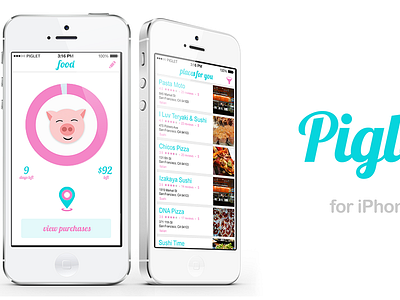 Piglet for iPhone app budget commerce ios iphone social